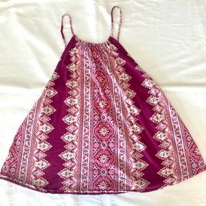 Billabong Boho Pattern Adjustable Spaghetti Strap Tank Top Women's Size Small